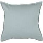 Rizzy Home Set of 2 Throw Pillows with Self Flange Detail in Aqua Grey 