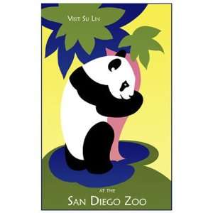  San Diego Zoo Visit Su Lin, Panda Poster