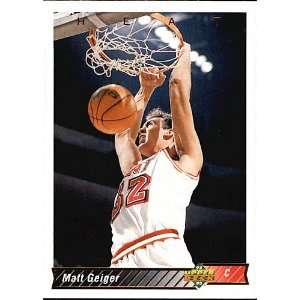  1992 Upper Deck Matt Geiger # 381