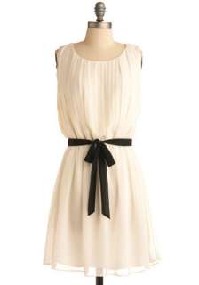 Ticket Window Dress   White, Black, Solid, Bows, Cutout, Formal, Party 