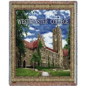 Westminster College Old Main Throw   70 x 54 Blanket/Throw