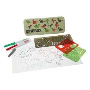  Dinosaur Stencil Drawing Kit  Dinobox Toys & Games