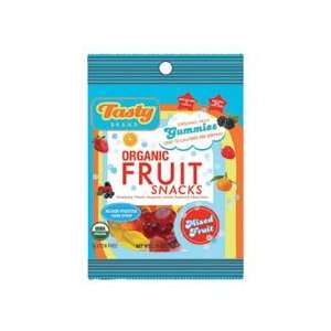 Tasty Brand Organic Mixed Fruit Gummy Snack Bag 2.75 oz. (Pack of 12 