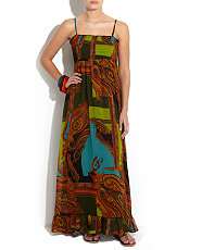 null (Multi Col) Mela Multicoloured Patterned Maxi Dress  256739599 