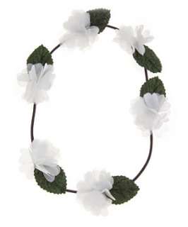 White (White) Leafy Flower Garland  244679210  New Look