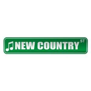  NEW COUNTRY ST  STREET SIGN MUSIC