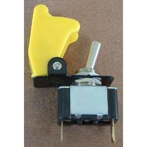Universal Yellow Toggle Switch  Safety Aircraft Style with Flip Cover