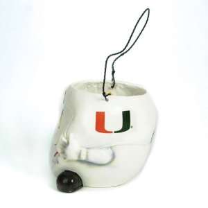  Miami Hurricanes NCAA Halloween Ghost Candy Bucket (6.5 