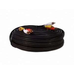    75 Foot RCA Audio / Coax Video Cable 3 Male To 3 Male Electronics