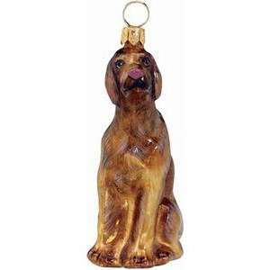  Blown Glass Vizsla Christmas Ornament