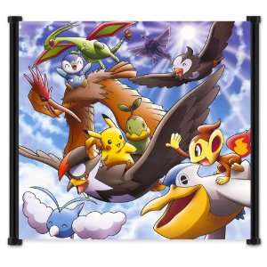  Pokemon Anime Fabric Wall Scroll Poster (17x16) Inches 