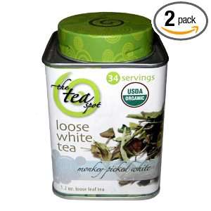 The TeaSpot Monkey Picked White, Loose Leaf White Tea, 1.2 Ounce Tins 