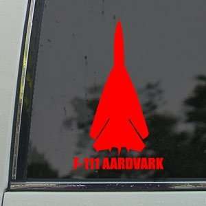  F 111 AARDVARK Red Decal Military Soldier Window Red 
