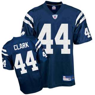   Clark Indianapolis Colts Blue #44 Replica Reebok Jersey   