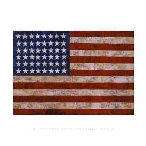  Flag, 1954 55 by Jasper Johns 14x11