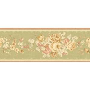   Sage Wallpaper Border by Waverly in Master Suites