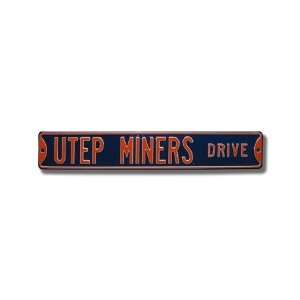 TEXAS EL PASO MINERS UTEP MINERS DRIVE AUTHENTIC METAL 