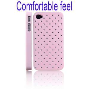  Comfortable Feel Crystal Stars Hard Case for iPhone 4/4S 