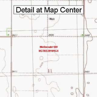   Map   McDonald SW, Kansas (Folded/Waterproof)