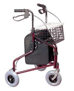 Homecraft Three Wheeled Cable Brakes Rollator   Boots