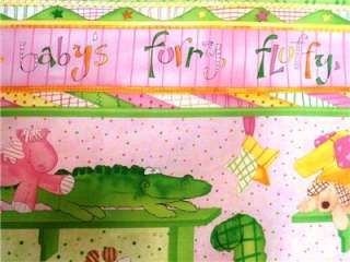 New Babys First Friends Fabric Panel Nursery BFF  