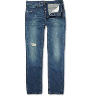   Clothing  Jeans  Slim jeans  Distressed Straight Leg Jeans