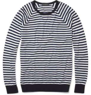    Knitwear  Crew necks  Dominic Striped Cotton Sweater
