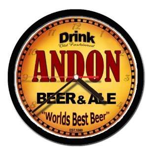  ANDON beer and ale wall clock 
