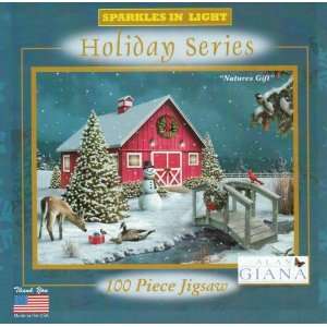  100 Piece Holiday Series Jigsaw Puzzle   Natures Gift 