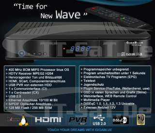 Gigablue Hd 800 Solo HDTV USB PVR Sat Receiver  