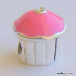  ZiZi Jewelry 261014 Pink Cupcake Charm 