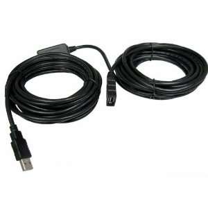   Male to A Female Active Extension Cable, (10 Meter, Black