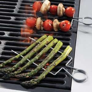   Table Double Raft Stainless Steel Grill Skewers Patio, Lawn & Garden
