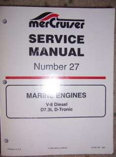 1998 Mercury Outboard Service Manual 27 V 8 Diesel e  