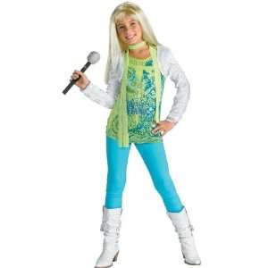  Child Hannah Montana Costume with Shrug and Wig Toys 