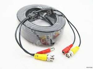 65ft 20M BNC Video Power Extension Cable 4 CCTV Camera  