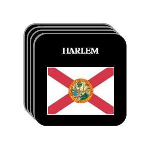 US State Flag   HARLEM, Florida (FL) Set of 4 Mini Mousepad Coasters