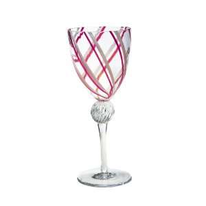 Eastern Design Venezia Love 8 Ounce Wine Glass, Set of 4  
