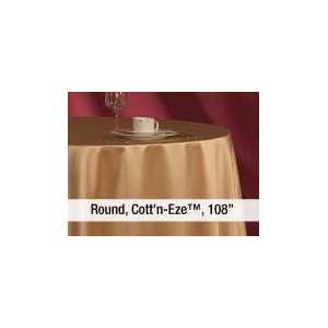  Cottn Eze 108in Round Tablecloth   1 PK of 2