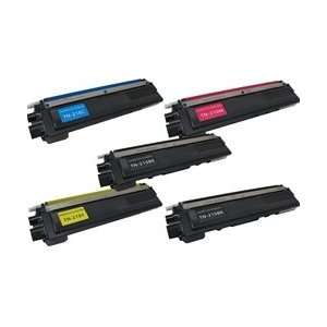 Pack Brother TN210BK TN210C TN210M TN210Y Remanufactured Color Toner 