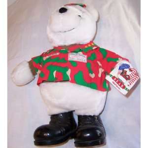   Applause The Bear Christmas Holiday Camo General Plush Bear 16 Toys