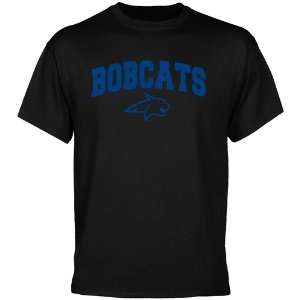  Montana State Bobcats Black Logo Arch T shirt  Sports 