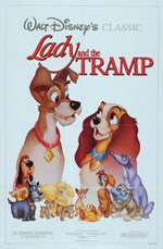 Lady and the Tramp Orig Movie Poster Disney re release  