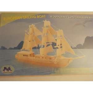  European Sailing Boat/Woodcraft Contruction Kit 