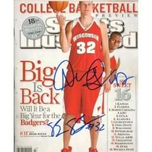  Brian Butch & Alando Tucker (WISCONSIN) autographed Sports 