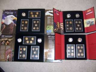 2005 2006 2007 2008 AMERICAN LEGACY PROOF SETS SILVER $  