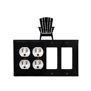  Adirondack   Double Outlet, Double GFI Electric Cover 