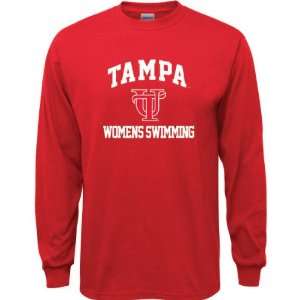  Tampa Spartans Red Youth Womens Swimming Arch Long Sleeve 
