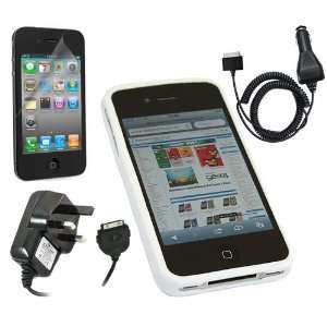   24v In Car Charger & 3 PIN UK Mains Charger For Apple iPhone 4 4G HD