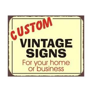  Custom Personalized Vintage Metal Art Retro Tin Sign